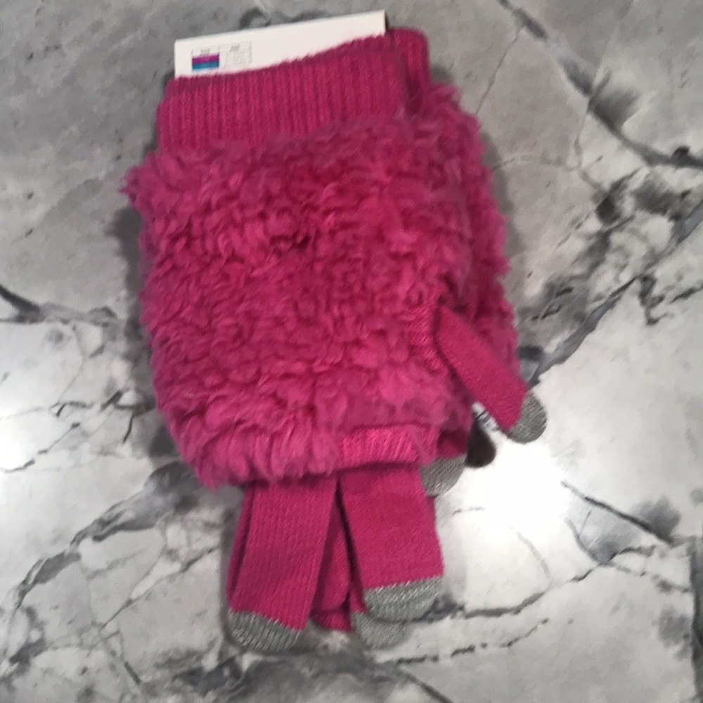 NWT! CAPELLI KIDS NEW YORK FAUX FUR TOUCH GLOVES